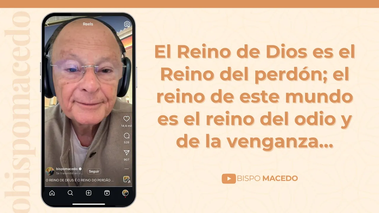 El Reino de Dios es el Reino del perdón; el reino de este mundo es el reino del odio y venganza