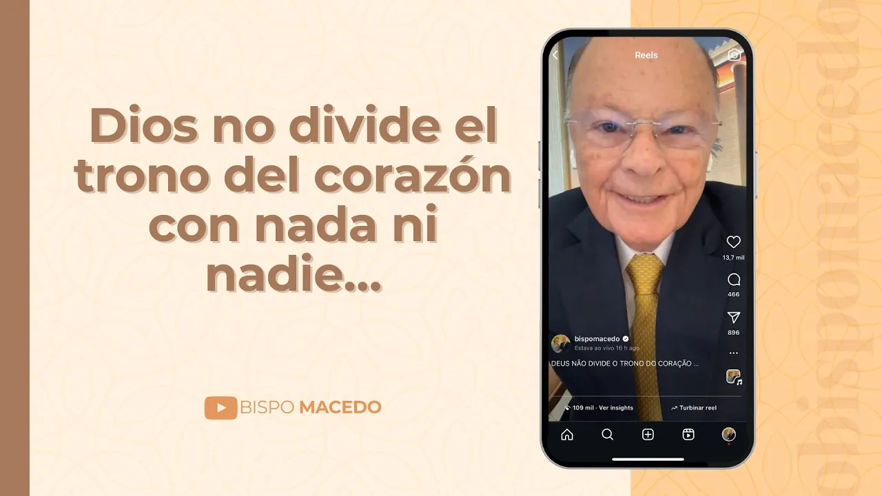 Dios no divide el trono del corazón con nada ni nadie…