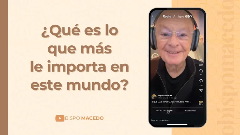 ¿Qué es lo que más le importa en este mundo?