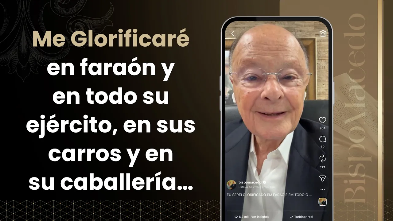 Me Glorificaré en faraón y en todo su ejército, en sus carros y en su caballería…