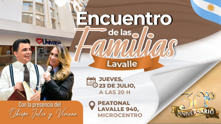Encuentro de las Familias en los 30 años de la Iglesia Universal de Lavalle